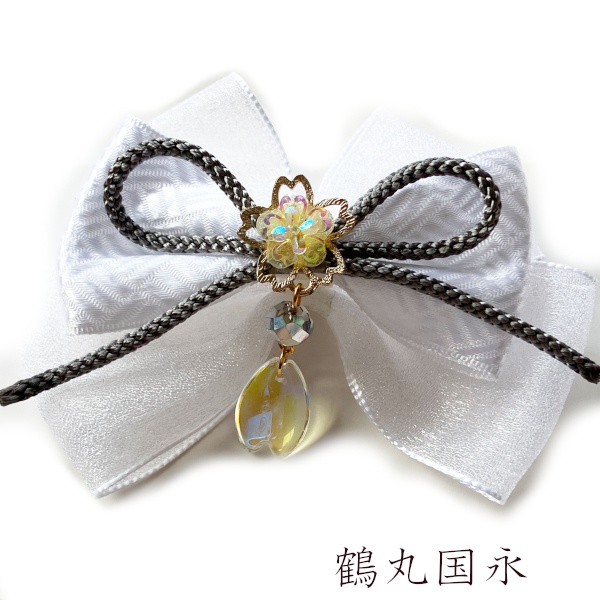 刀剣乱舞 イメージ 伊達組 織田組 源氏 天保江戸 肥前忠広 一文字派 江 リボン 刀涼花 虹桜 ヘアクリップ ヘアゴム ポニーフック バッグチャーム