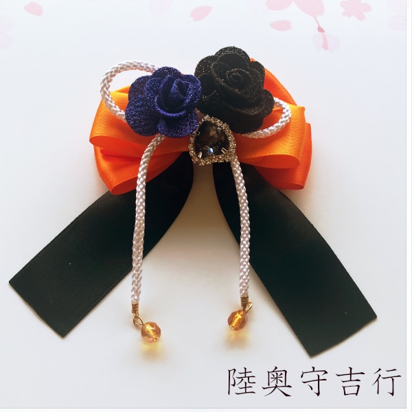 刀剣乱舞 イメージ 和風 ヘアアクセサリー さくら星、花結び。ヘアクリップ ポニーフック ヘアゴム バッグチャーム キーホルダー