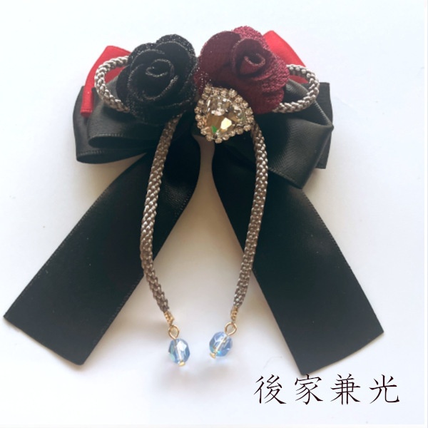 刀剣乱舞 イメージ 和風 ヘアアクセサリー さくら星、花結び。ヘアクリップ ポニーフック ヘアゴム バッグチャーム キーホルダー
