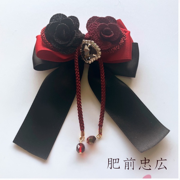 刀剣乱舞 イメージ 和風 ヘアアクセサリー さくら星、花結び。ヘアクリップ ポニーフック ヘアゴム バッグチャーム キーホルダー