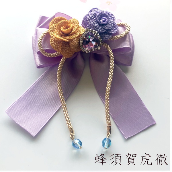 刀剣乱舞 イメージ 和風 ヘアアクセサリー さくら星、花結び。ヘアクリップ ポニーフック ヘアゴム バッグチャーム キーホルダー