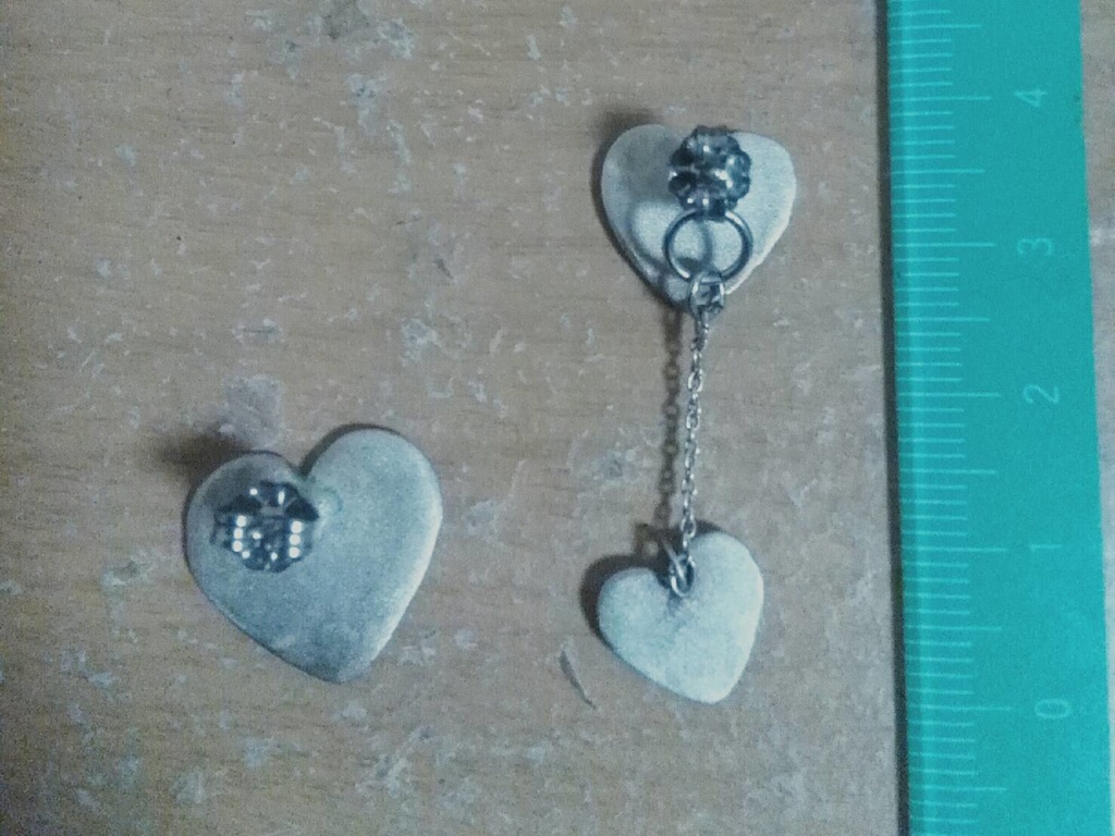 ビオラのネックレス&ピアスセット