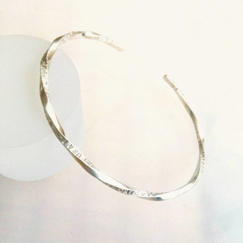 ぐるぐるバングル SV&Brassペア