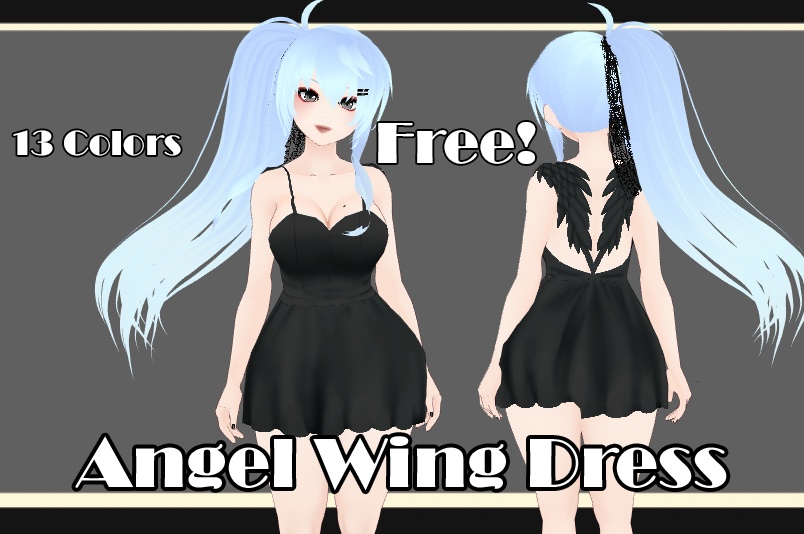 (Free) Vroid Angel Wing Dress Texture