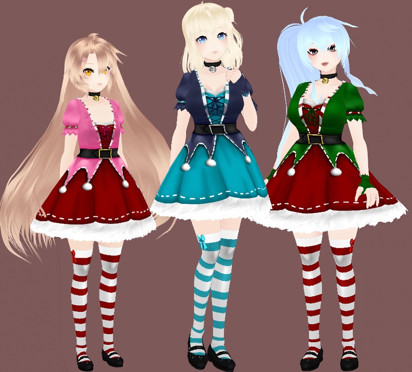 VRoid Christmas Holiday Dress - クリスマス・ホリデー・ドレス