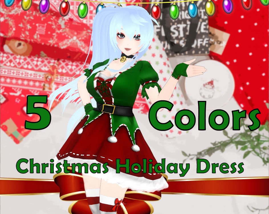 VRoid Christmas Holiday Dress - クリスマス・ホリデー・ドレス