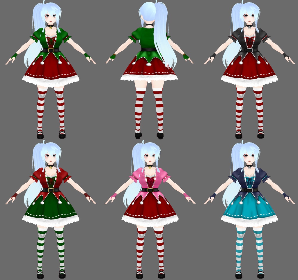 VRoid Christmas Holiday Dress - クリスマス・ホリデー・ドレス