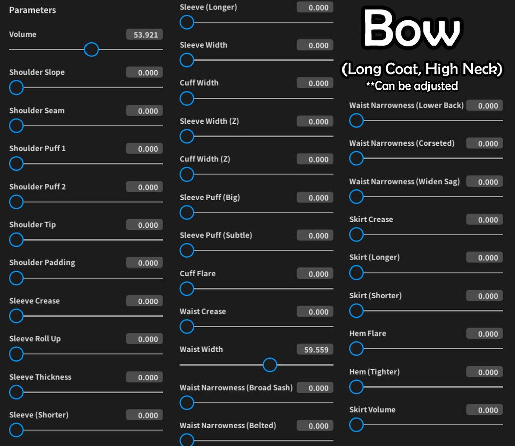 VRoid Stable Bow Nightie - VRoid ボウ・ナイティ 8 Colors!