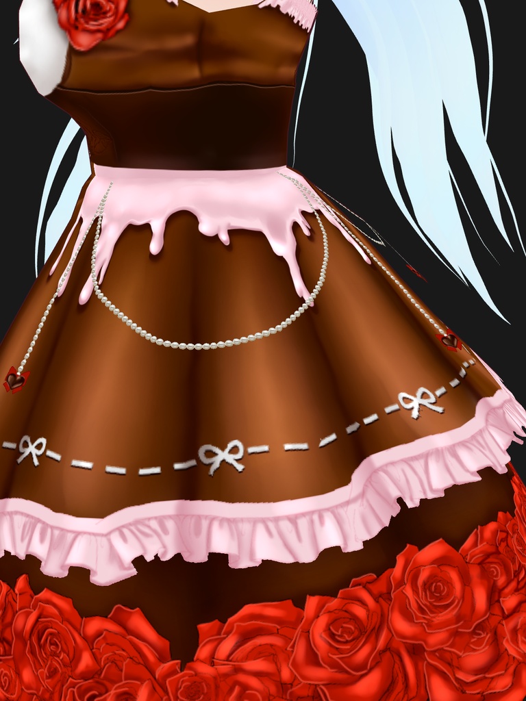 VRoid Stable Valentine's Day Dress - (ヴイロイド ステイブル バレンタイン ワンピース