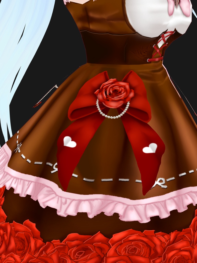 VRoid Stable Valentine's Day Dress - (ヴイロイド ステイブル バレンタイン ワンピース