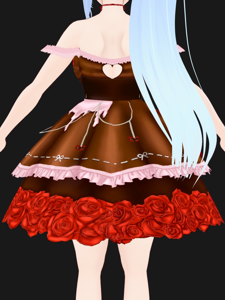 VRoid Stable Valentine's Day Dress - (ヴイロイド ステイブル バレンタイン ワンピース