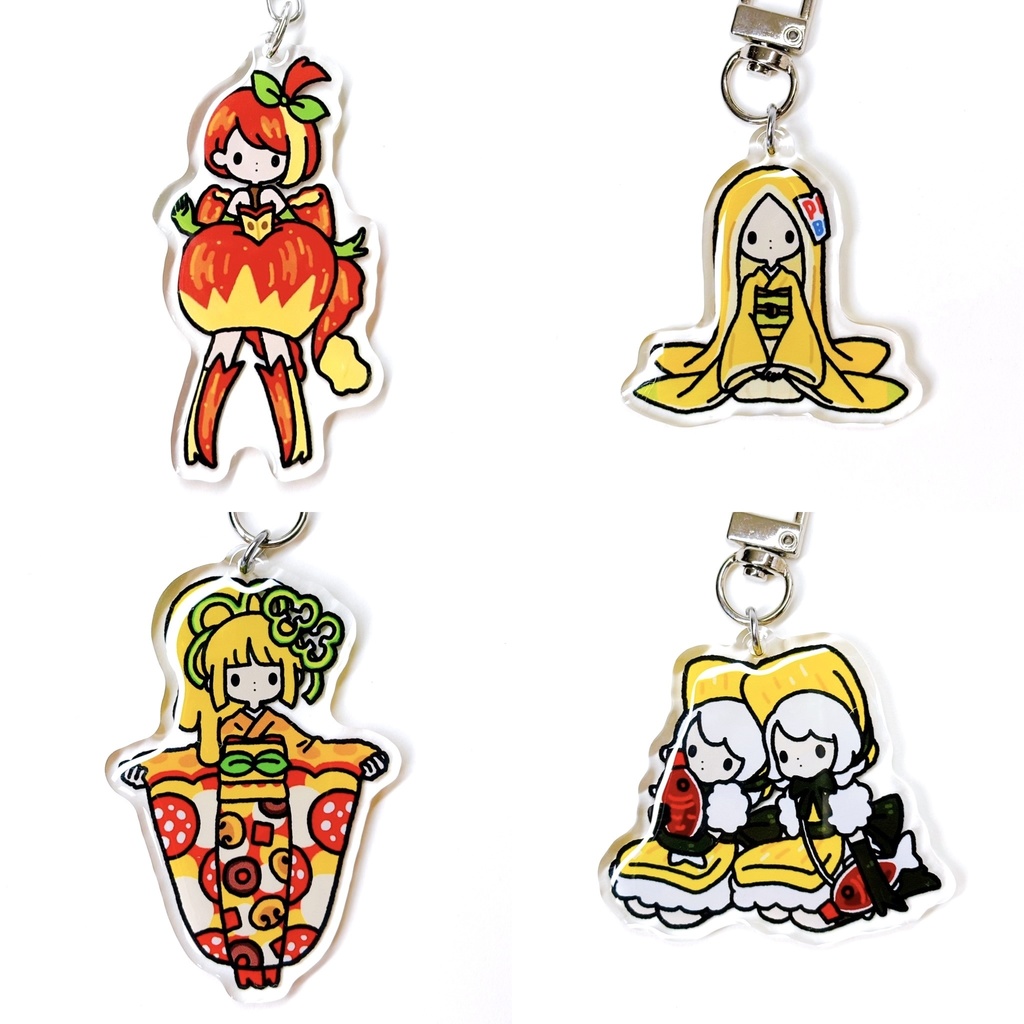 ぷっくりツヤツヤアクリルキーホルダー