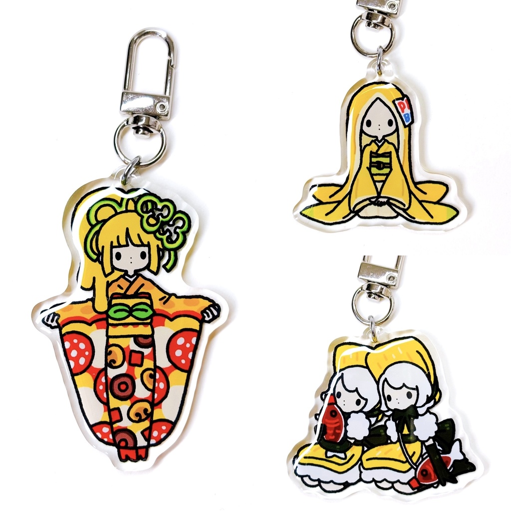 ぷっくりツヤツヤアクリルキーホルダー