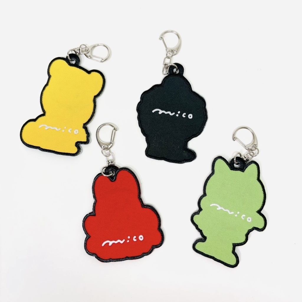 かわいいおきもの刺繍キーホルダー