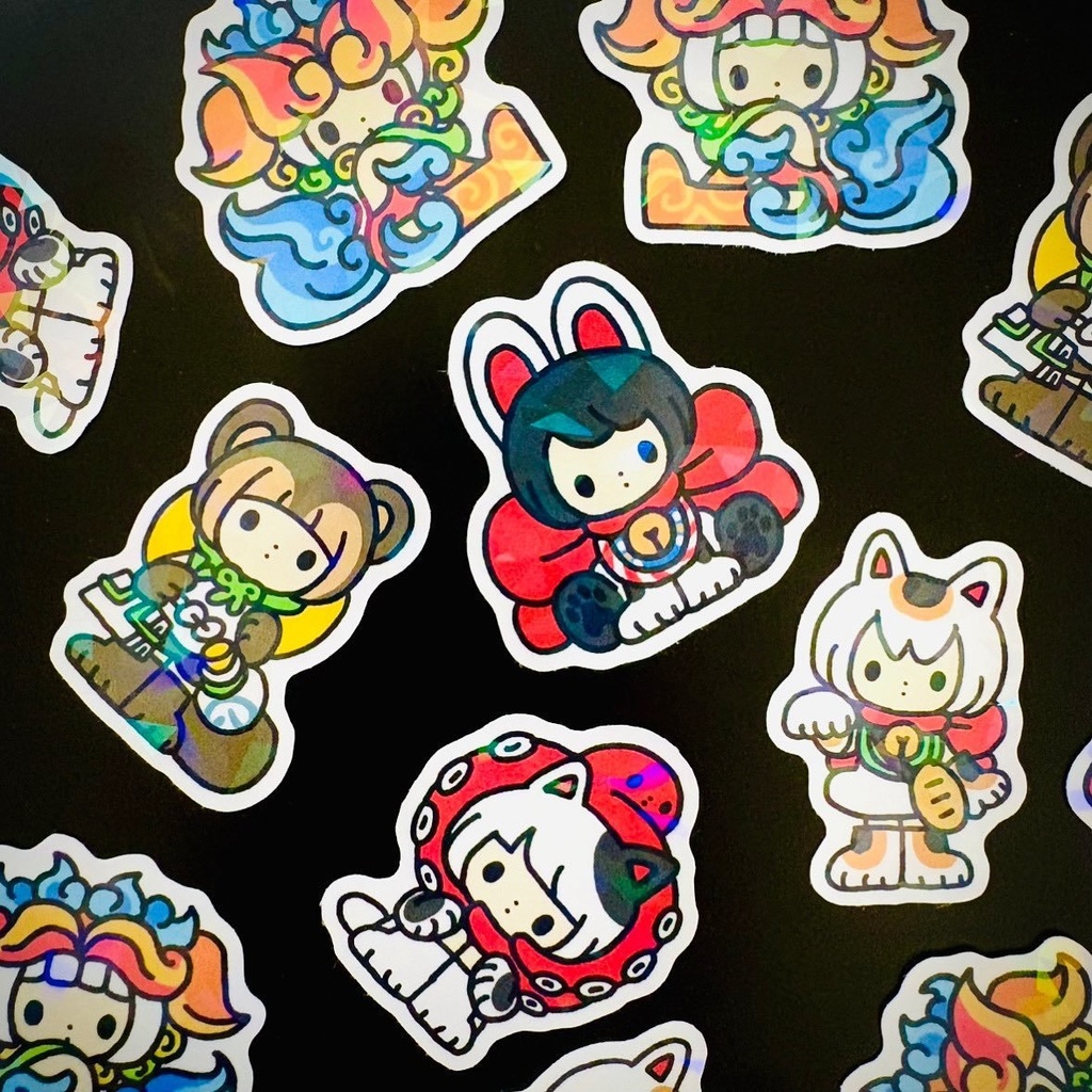 かわいいおきものシール6種セット