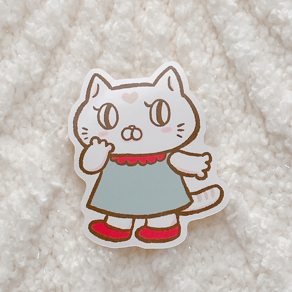 パニックねこのパニーちゃん ダイカットステッカー