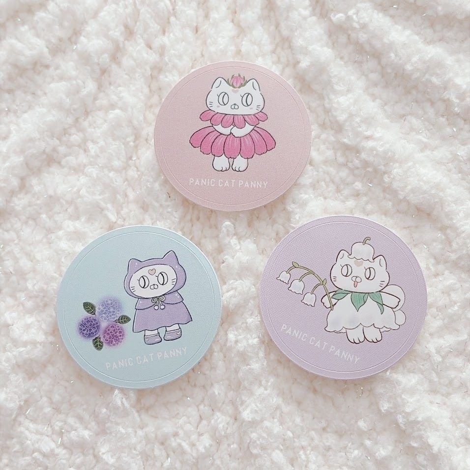 パニックねこのパニーちゃん ミニステッカー