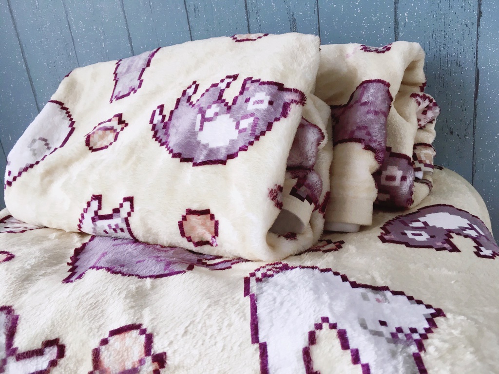 ネコだものブランケット（イエロー）