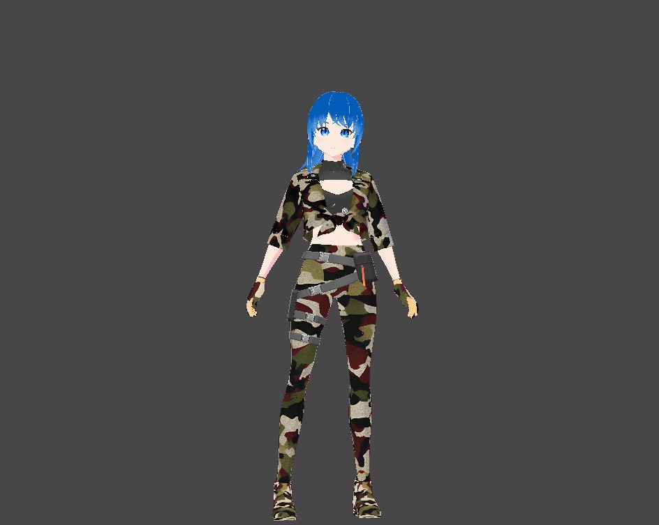 VRoidStudio用 迷彩服 2種類