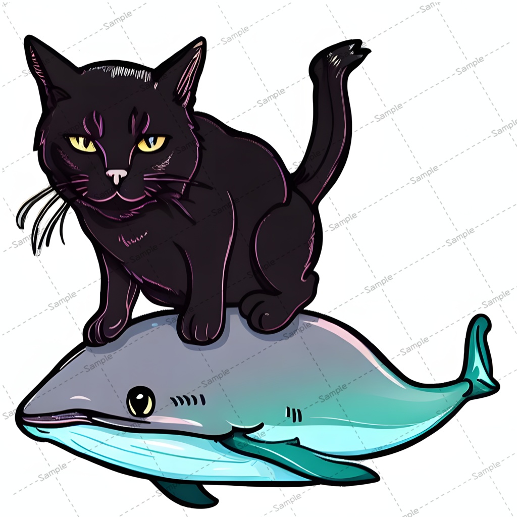 ねこイルカ くろねこ