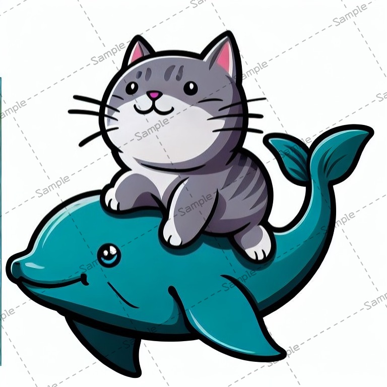 ねこイルカ アメショ