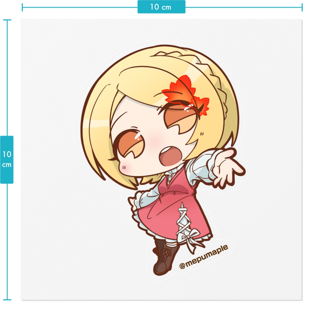 【めぷ】1周年記念ステッカー【typeA】