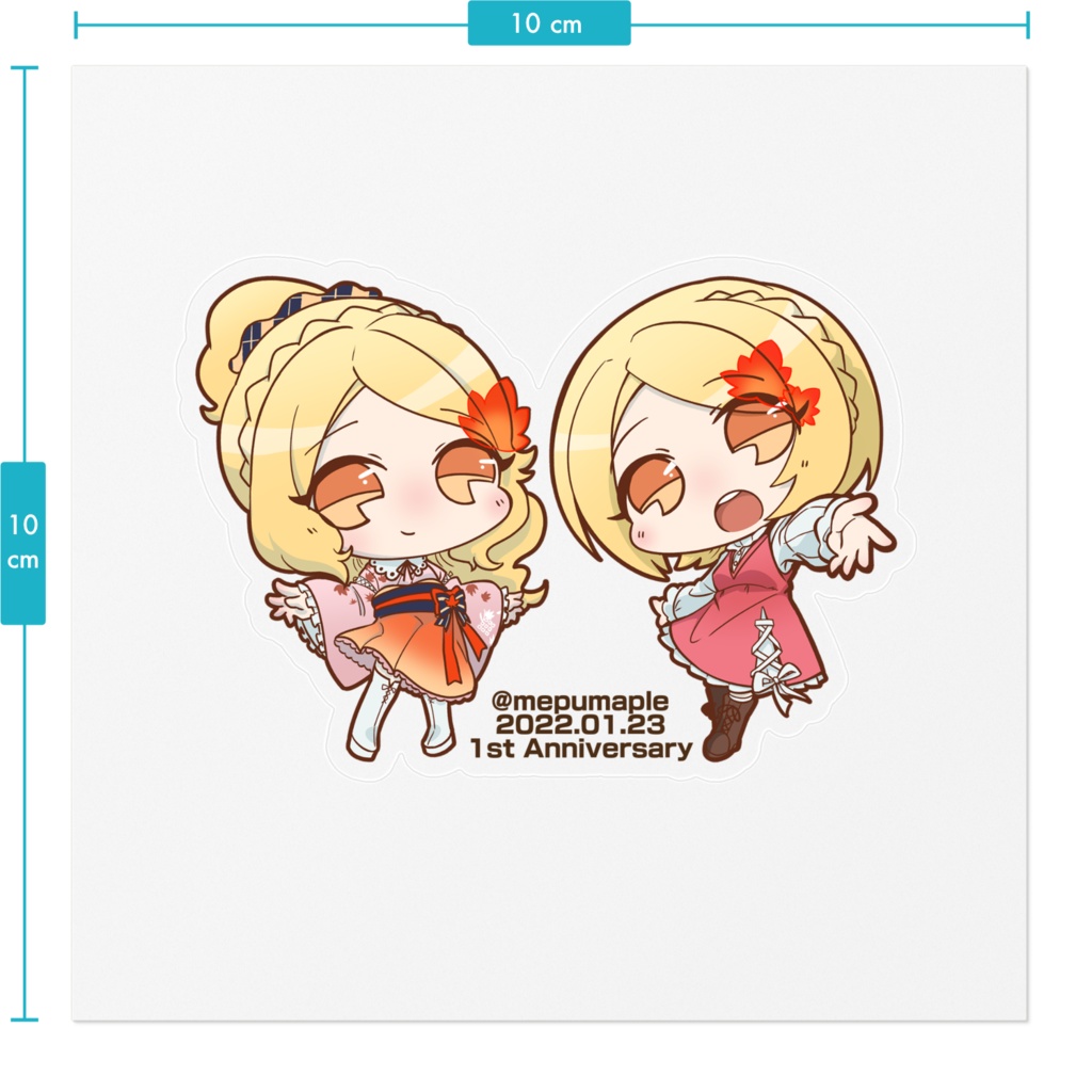 【めぷ】1周年記念ステッカー【typeC】