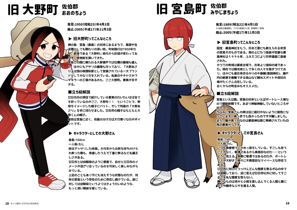 「土地擬人化『燦然』キャラクターブック 改訂版」※電子のみ※