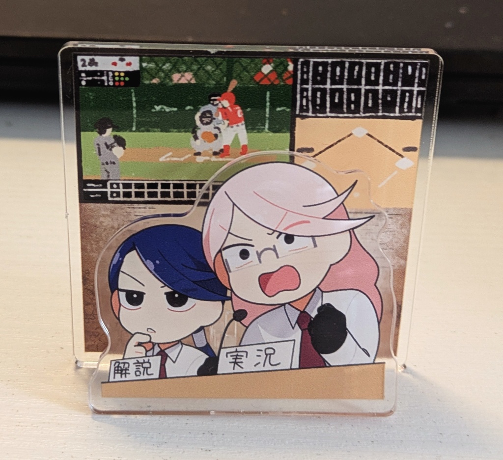 アクリルメモスタンド