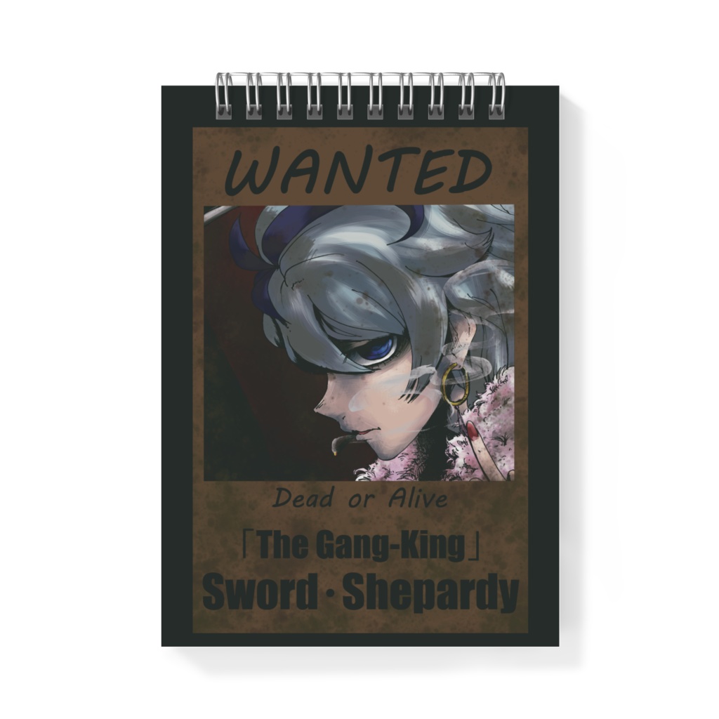 創作女マフィアちゃん メモ帳「ソード手配書風」各種