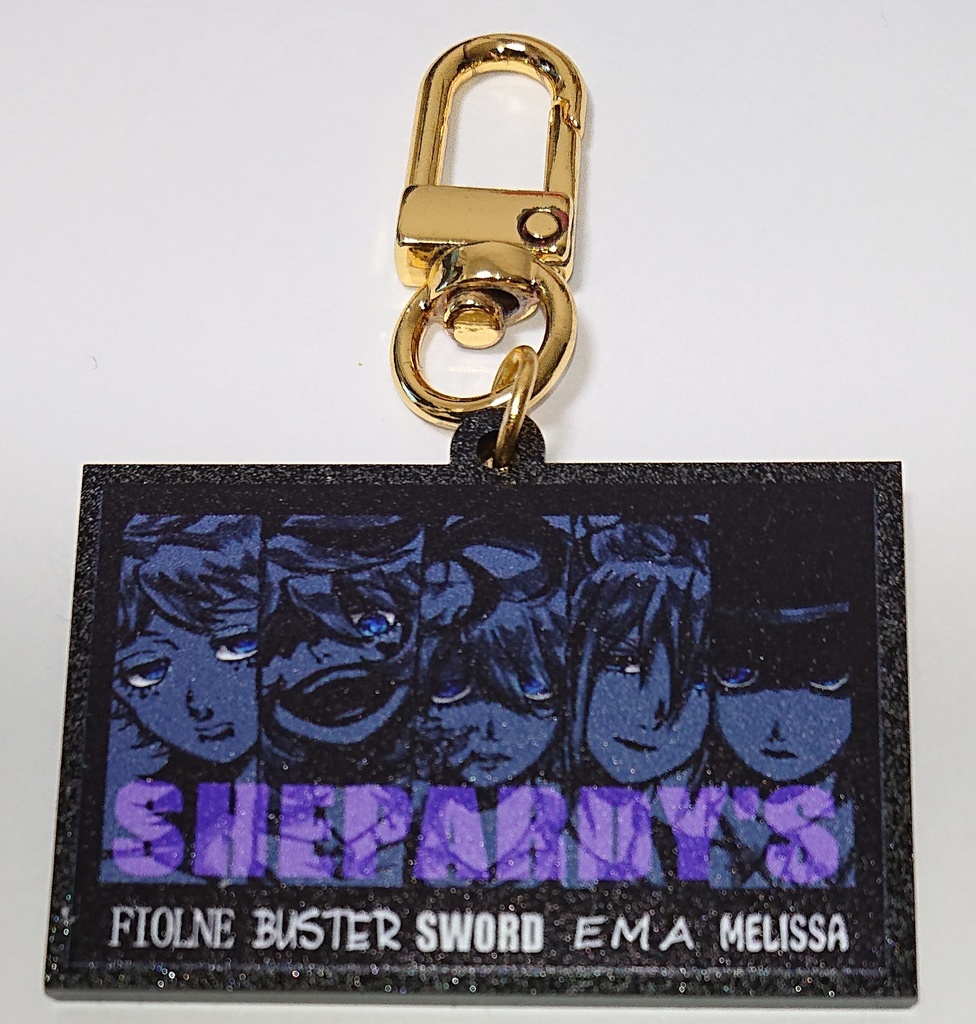 創作女マフィアちゃん アクリルキーホルダー(黒アクリル) 4種