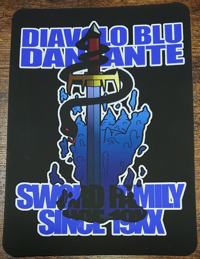 創作女マフィアちゃん A5下敷き(片面印刷)