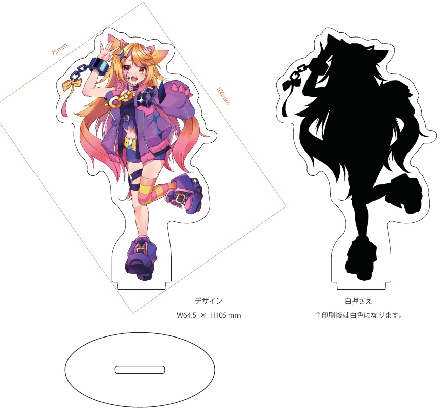 紫宮ららこ2.5周年記念アクリルスタンド