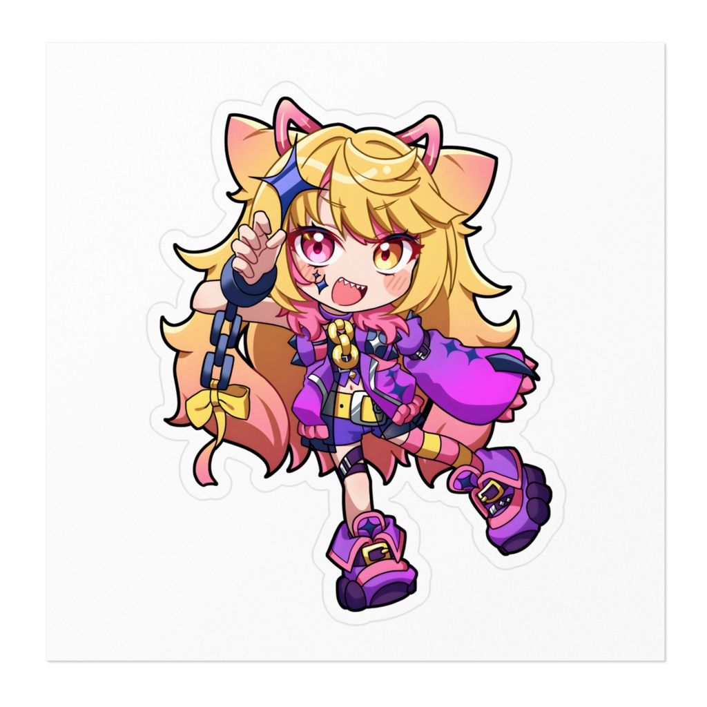 紫宮ららこ【3周年ステッカー】