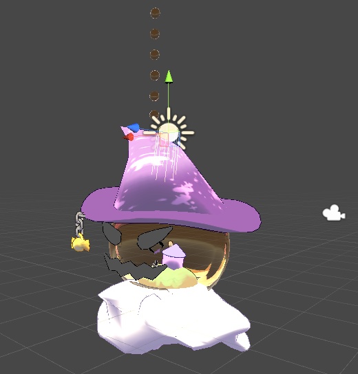 【VRchat向け】かぼちゃのガラスドームアクセサリー