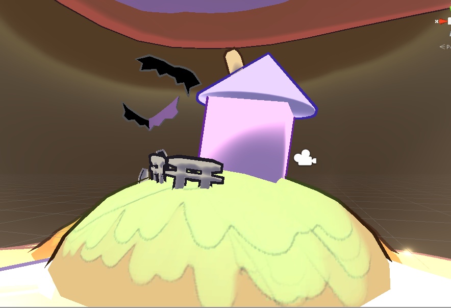 【VRchat向け】かぼちゃのガラスドームアクセサリー