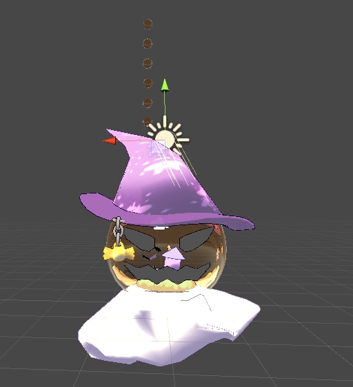 【VRchat向け】かぼちゃのガラスドームアクセサリー