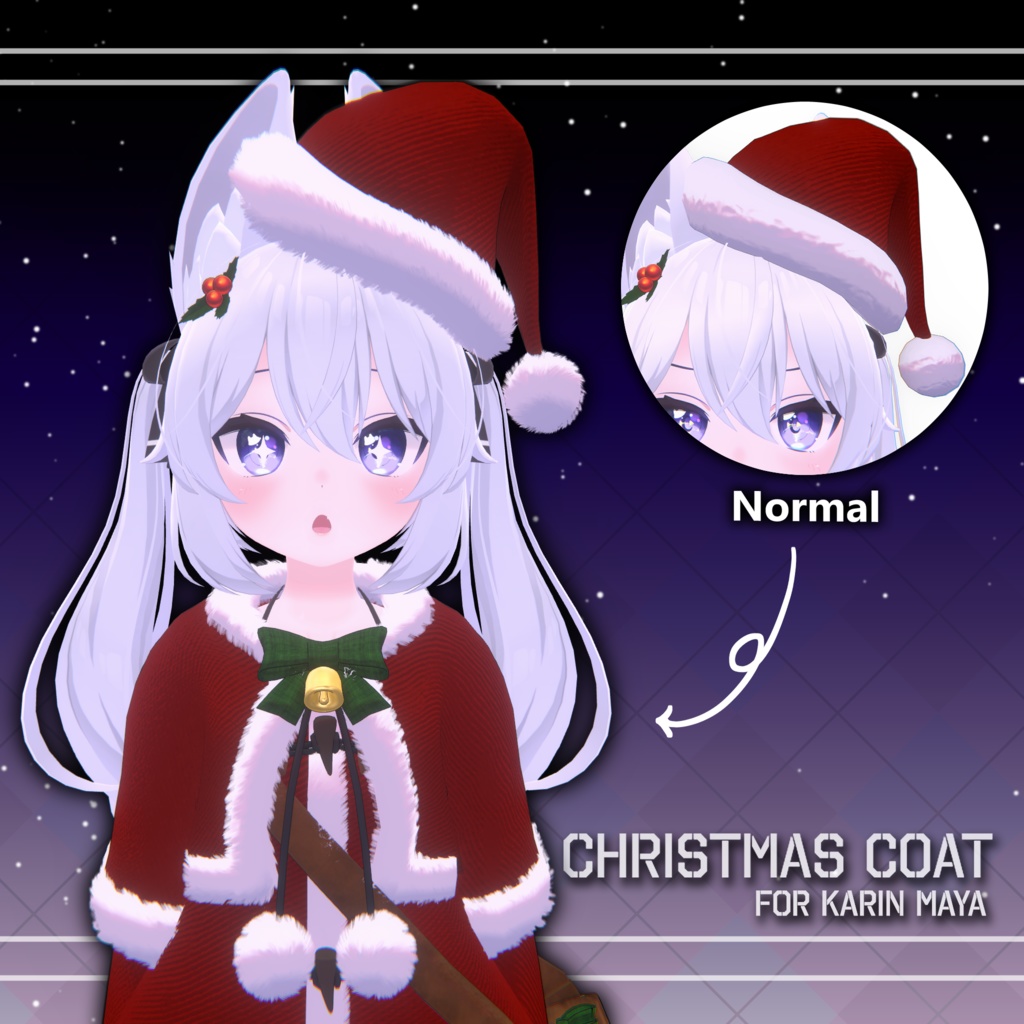 【舞夜, カリン,マヌカ,萌対応】クリスマスコート Christmas Coat