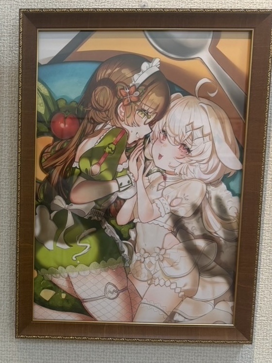 【展示額装イラスト】伊吹百草チキンカレー A2サイズ