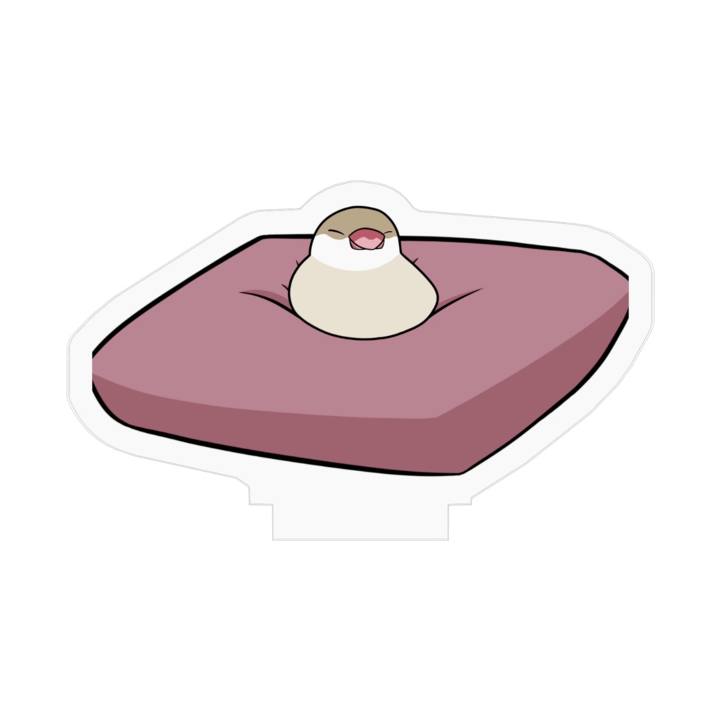 文鳥アクリルスタンド