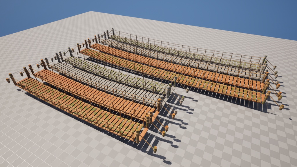 EasyBridge|吊り橋を簡単生成できるSpline Blueprint【UE5.4】