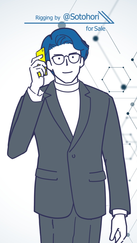 【Live2D】ビジネスパーソン2 - 眼鏡 -