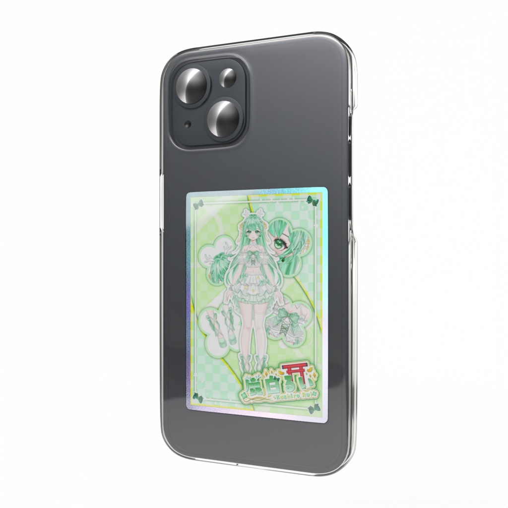 オーロラスマホステッカー【鹿白るい】