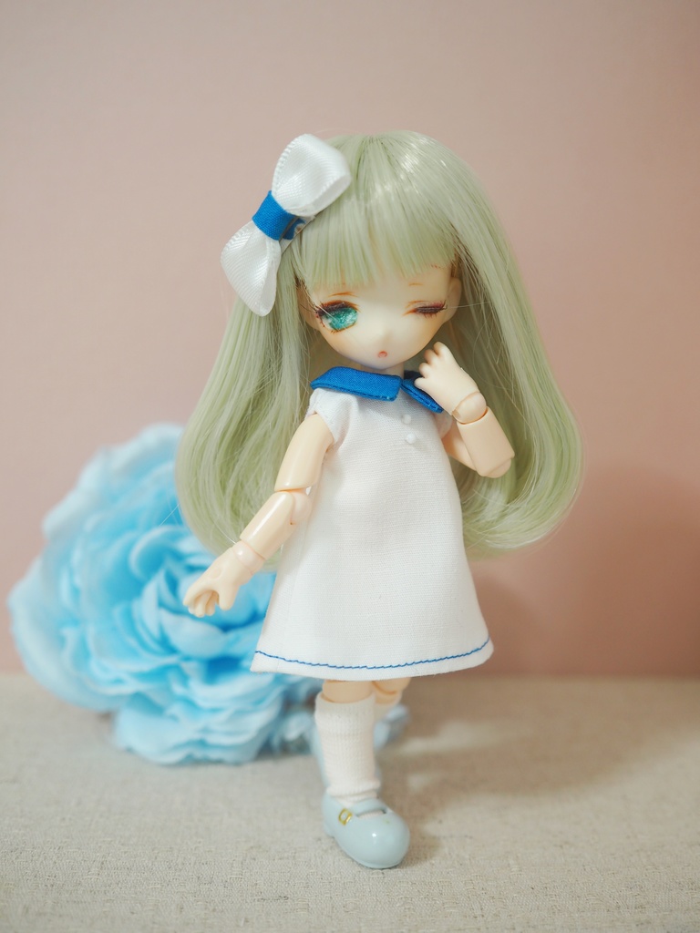 オビツ11用カラーラペルワンピースセット