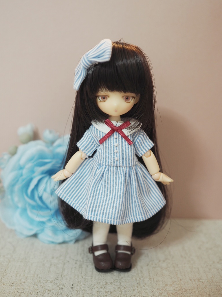 オビツ11用 制服風ワンピースセット(夏)