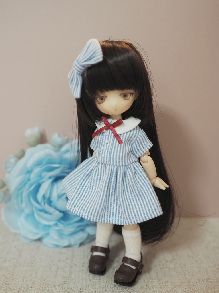 オビツ11用 制服風ワンピースセット(夏)