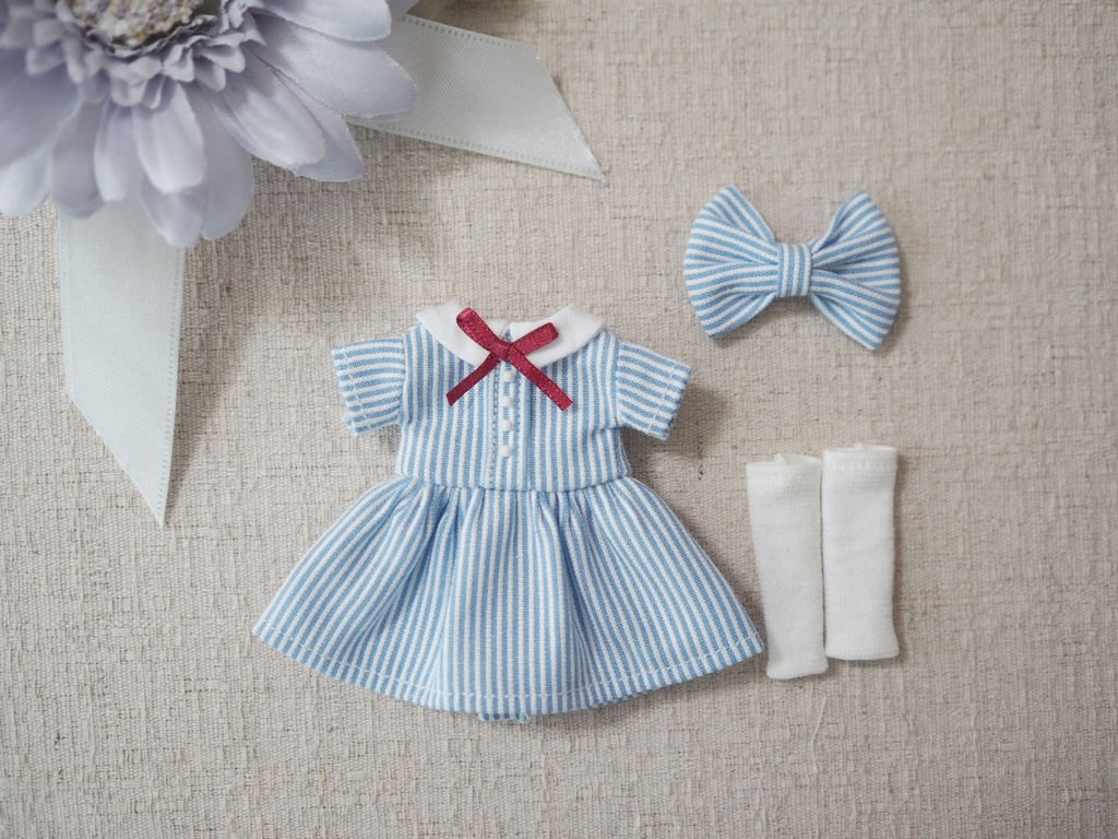 オビツ11用 制服風ワンピースセット(夏)