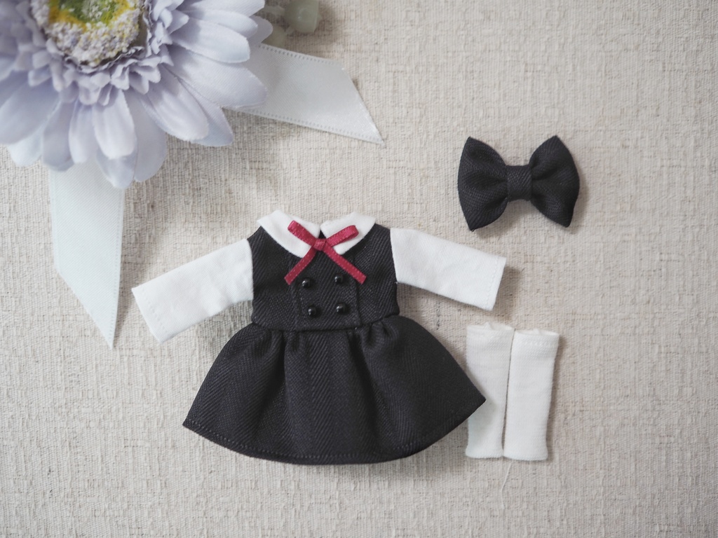 オビツ11用 制服風ワンピースセット(冬)