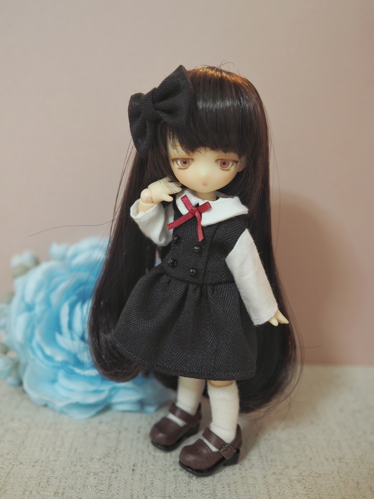 オビツ11用 制服風ワンピースセット(冬)