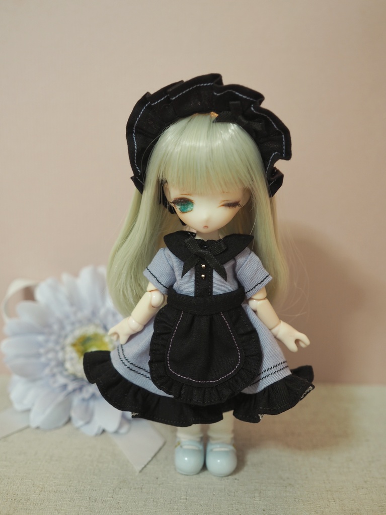 オビツ11用 カラフルメイドちゃんワンピースセット(ハロウィンver.)